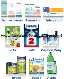 Campioni omaggio per neonati e bambini da Humana