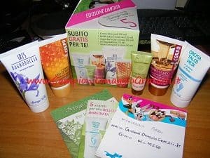 Campioni omaggio prodotti Bottega Verde