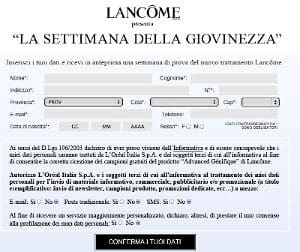 7 Campioncini Lancôme Genifique