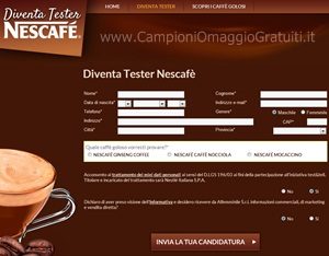Diventare Tester Nescafé