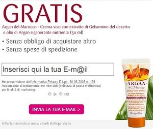 Crema Viso Gratis Bottega Verde