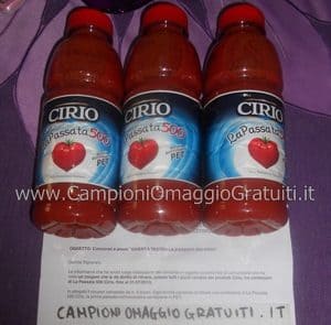 Passata Cirio Gratis