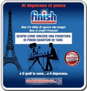 Concorso GODITI LA CENA CON FINISH