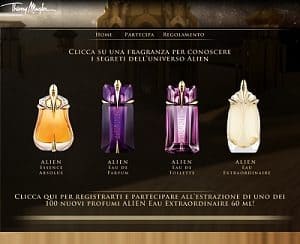 Concorso Clarins Vinci Profumi Alien