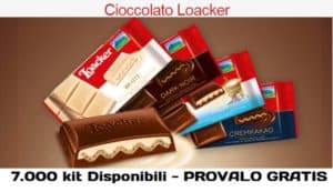 Cioccolato Loacker GRATIS su TRND