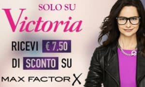 Buono Sconto Max Factor X da €7,50