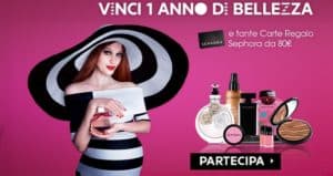 Concorso Sephora Vinci un Anno di Bellezza