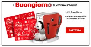 Vinci-Macchina-Espresso-Bialetti-e-Tovaglietta-personalizzata Vinci-Macchina-Espresso-Bialetti-e-Tovaglietta-personalizzata-buongiornomino