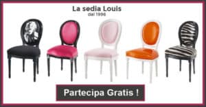 Vinci gratis una delle 800 sedie Louis