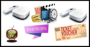 Vinci gratis voucher cinema, intrattenimento o serie tv
