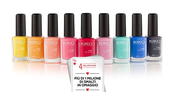 smalto KIKO in omaggio