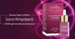 progetto tester delle Gocce Rimpolpanti Euphidra