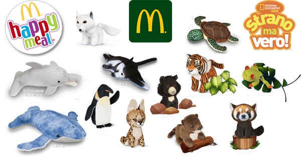 Peluche National Geographic Kids omaggio con Happy Meal