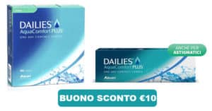 Lenti a contatto Alcon: buono sconto da 10 euro