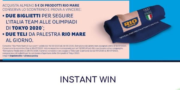Instant win Rio Mare