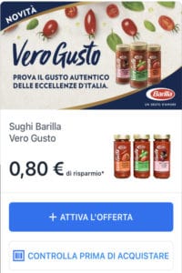 WeScount offerta Vero Gusto Barilla