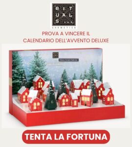 Concorso calendario dell'avvento deluxe rituals cosmetics