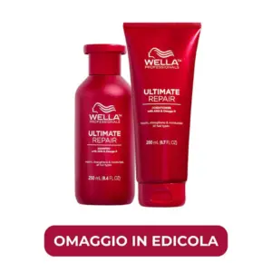 Wella Ultimate Repair Shampoo e Balsamo in omaggio in edicola con Elle