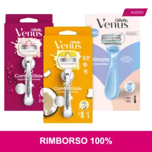 Cashback Gillette Venus e Satin Care, rimborso 100% fino a 15 euro
