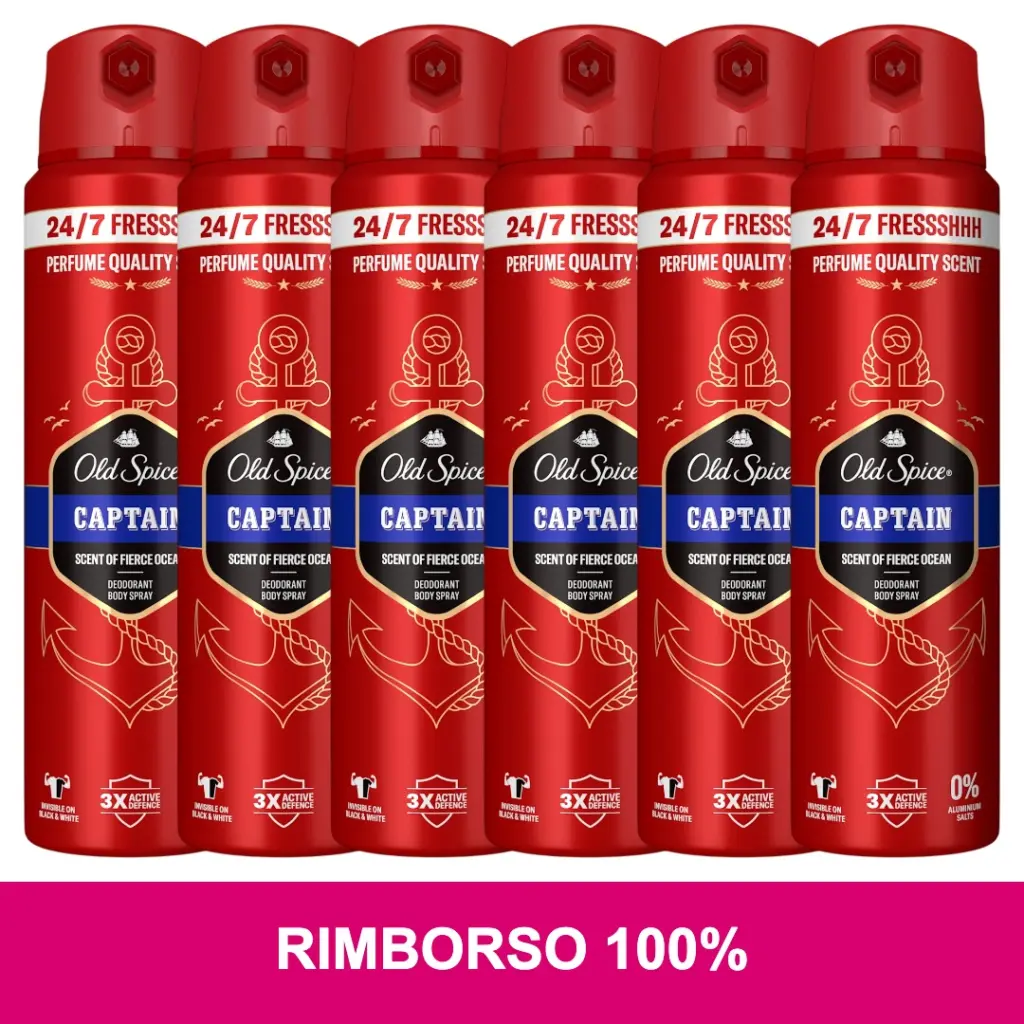 Cashback Old Spice rimborso 100% fino a 4 euro
