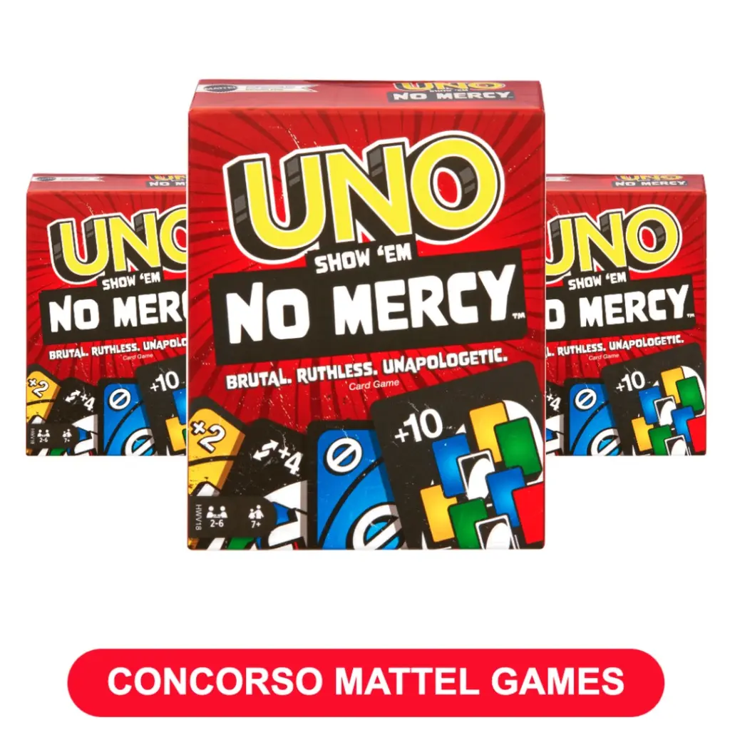 Concorso Mattel Games 2026 biglietti Lucca Comics & Games UNO