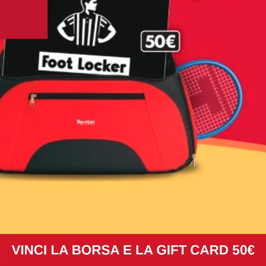 Concorso Sperlari Back to Sport, borsa sportiva e gift card Foot Locker 50 euro in palio