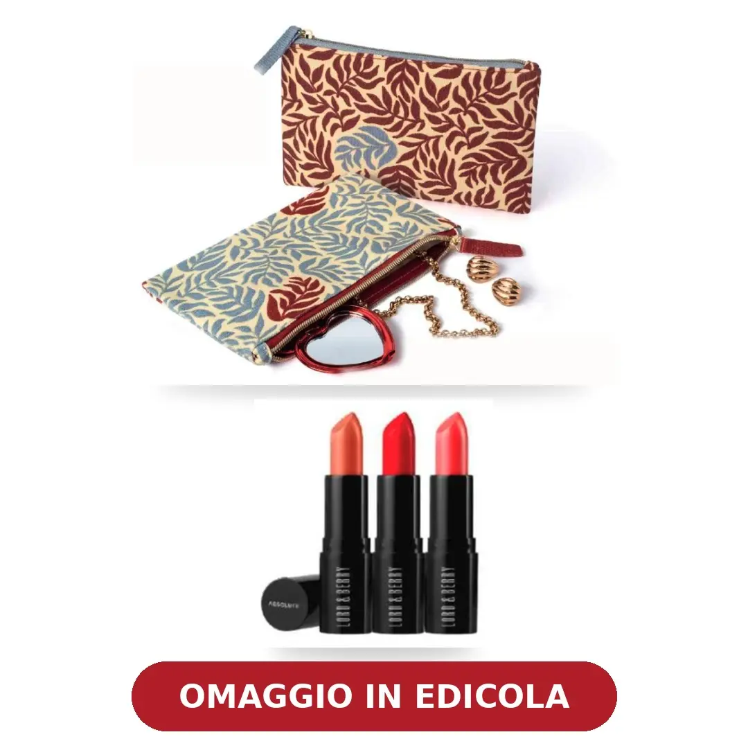 Rossetto Lord & Berry e 2 pochette in omaggio con Amica