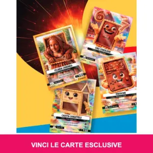Le 4 carte promo Skifidol Italian Brainrot in palio nel concorso Oro Ciok