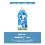 Anteprima cashback Vernel, rimborso 100% su un prodotto della gamma dal 1 settembre al 15 novembre 2026