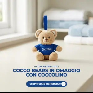 Peluche Cocco Bears in omaggio con i prodotti Coccolino