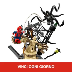 Concorso LEGO Marvel MediaWorld: set Spider-Man vs Sandman in palio ogni giorno