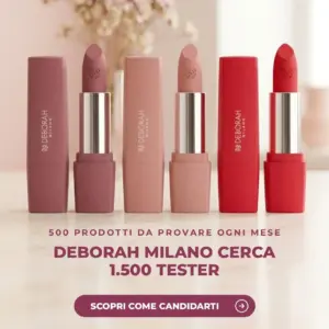 Tre rossetti Deborah Milano Milano Red Mat Soft Touch nelle tonalita 02, 05 e 12