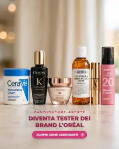 Prodotti CeraVe, Kérastase, Lancôme, Kiehl's, YSL e Matrix del programma tester L'Oréal Back to Beauty