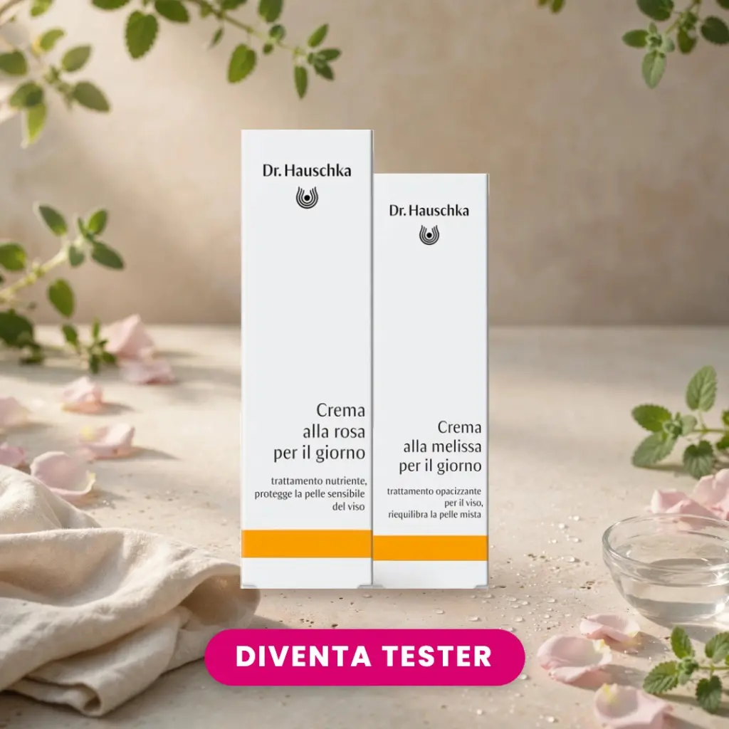 Confezioni della crema alla rosa e della crema alla melissa per il giorno Dr. Hauschka