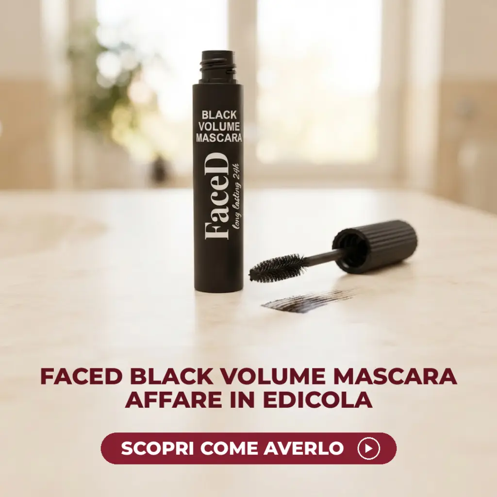 FaceD Black Volume Mascara affare in edicola con Amica