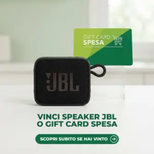 Speaker JBL e gift card spesa del concorso Fileni