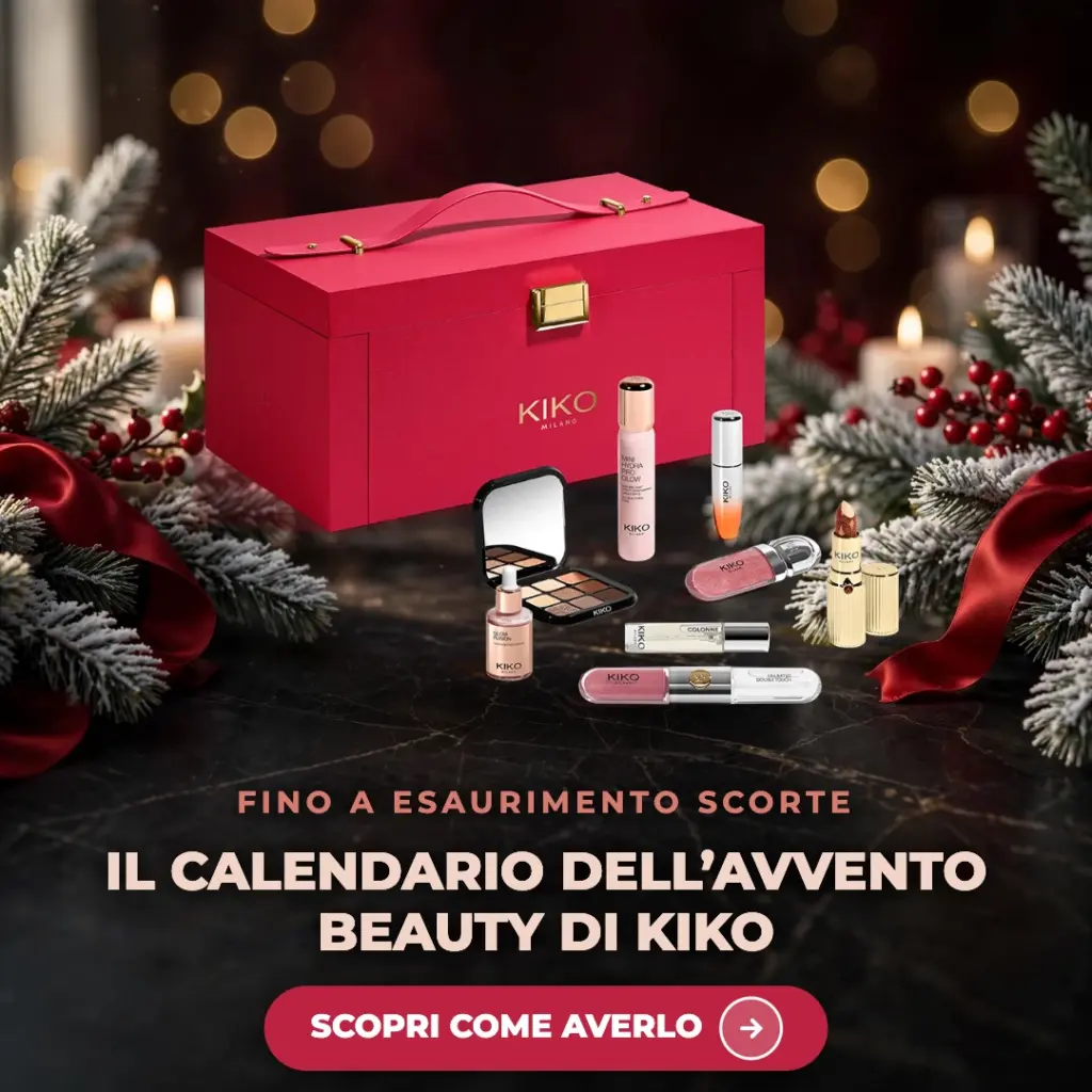 Calendario dell'Avvento beauty Kiko Milano Twist 'N Twinkle con i 24 prodotti