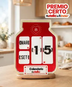 Calendario premio certo Nutella e Kinder