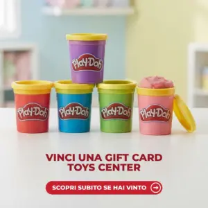 Vasetti Play-Doh per il concorso 70 anni da Toys Center