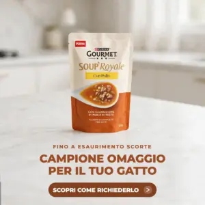 Campione omaggio Purina Gourmet Soup Royale con pollo da 45 g