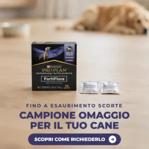 Campione omaggio FortiFlora Original di Purina Pro Plan per cani