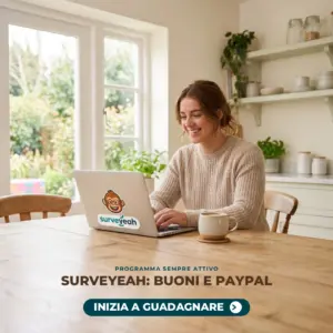 guadagna buoni Amazon e PayPal con i sondaggi Surveyeah