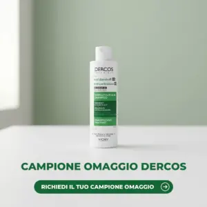 Campione omaggio shampoo Dercos antiforfora Vichy 6 ml