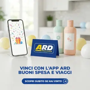 Buono spesa ARD Discount e smartphone con l'app del concorso Happy Birthday