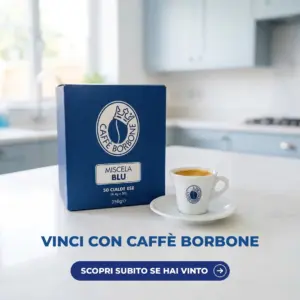 Caffè Borbone Miscela Blu e tazzina di espresso del concorso Talento espresso