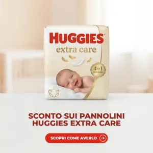 Confezione di pannolini Huggies Extra Care Bebè per il buono sconto Huggies