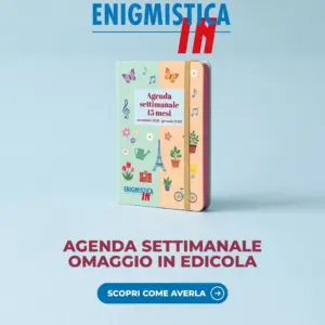 Agenda settimanale 15 mesi in omaggio con la rivista Enigmistica IN