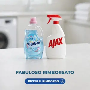 Ammorbidente Fabuloso e spray Ajax del cashback Un bucato favoloso