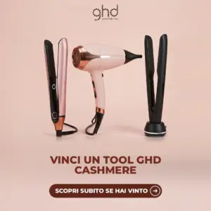 Piastra ghd Chronos, phon ghd Speed e styler ghd Duet Style della Cashmere Collection, in palio nel concorso instant win ghd