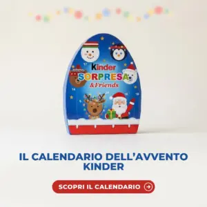 Calendario dell'Avvento Kinder Sorpresa & Friends con 29 cioccolatini